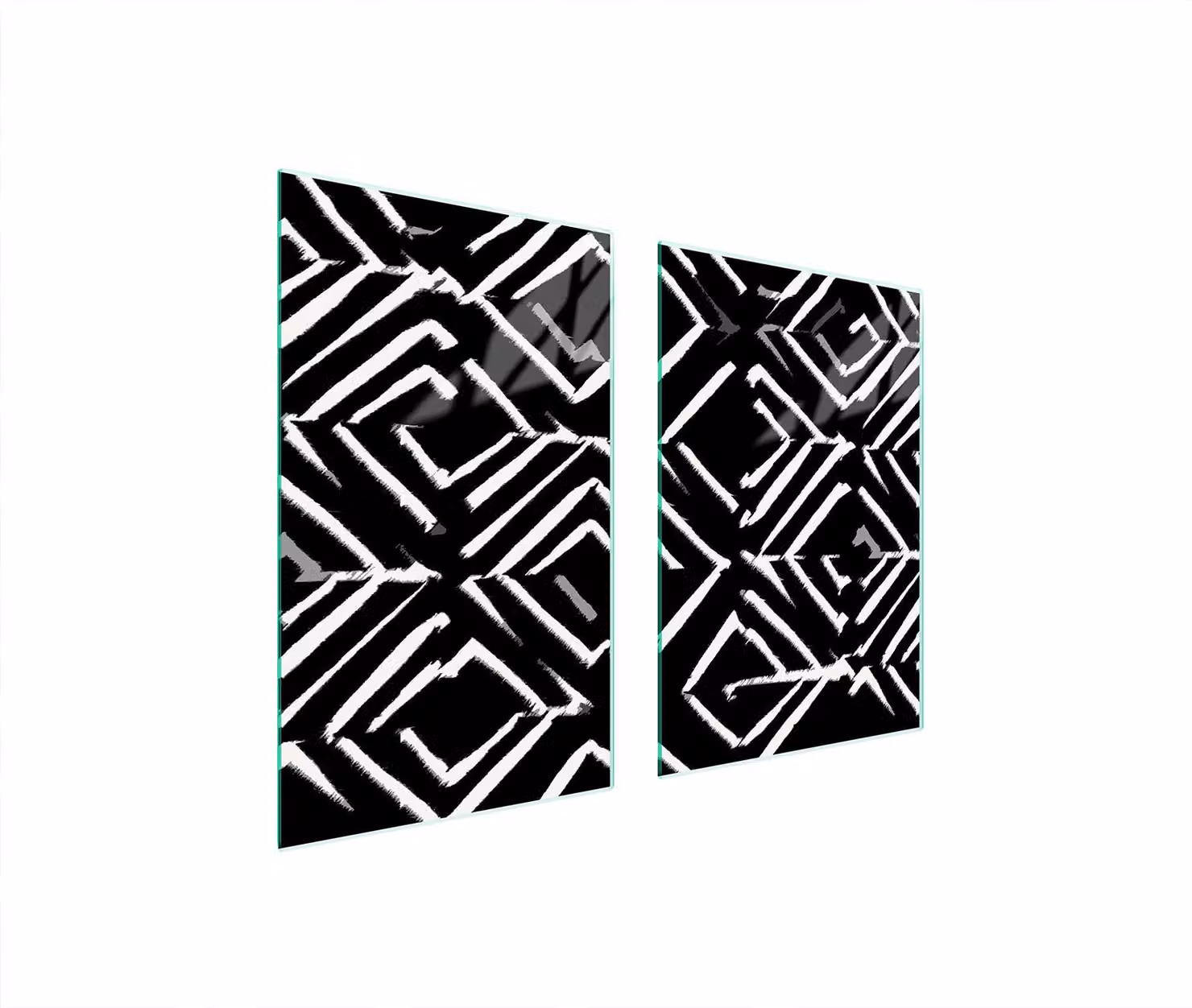 Pannello Di Protezione In Vetro Per La Cucina 65X52 Pattern