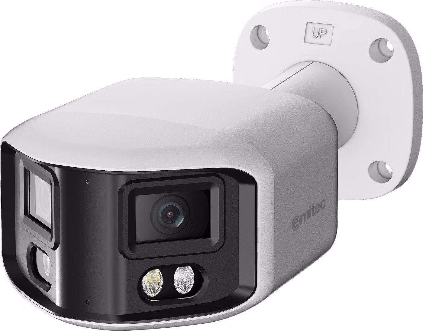 Ernitec 0070-08130, telecamera di sicurezza IP, per interni ed esterni, con cavo, montaggio a soffitto/parete/asta, bianca, in metallo