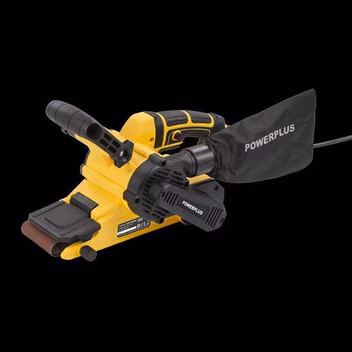 Levigatrice a nastro  POWERPLUS  POWX0461  900 W  Nastro abrasivo largo  Incluso: valigetta di conservazione e 3 accessori