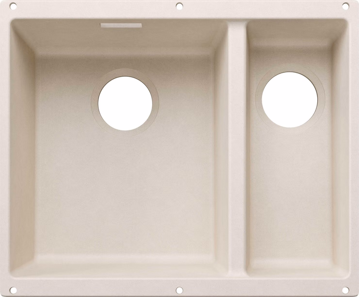 BLANCO SUBLINE 340/160-U per componenti colorati Lavello da incasso SILGRANIT bianco tenue da 60 cm senza scarico telecomando