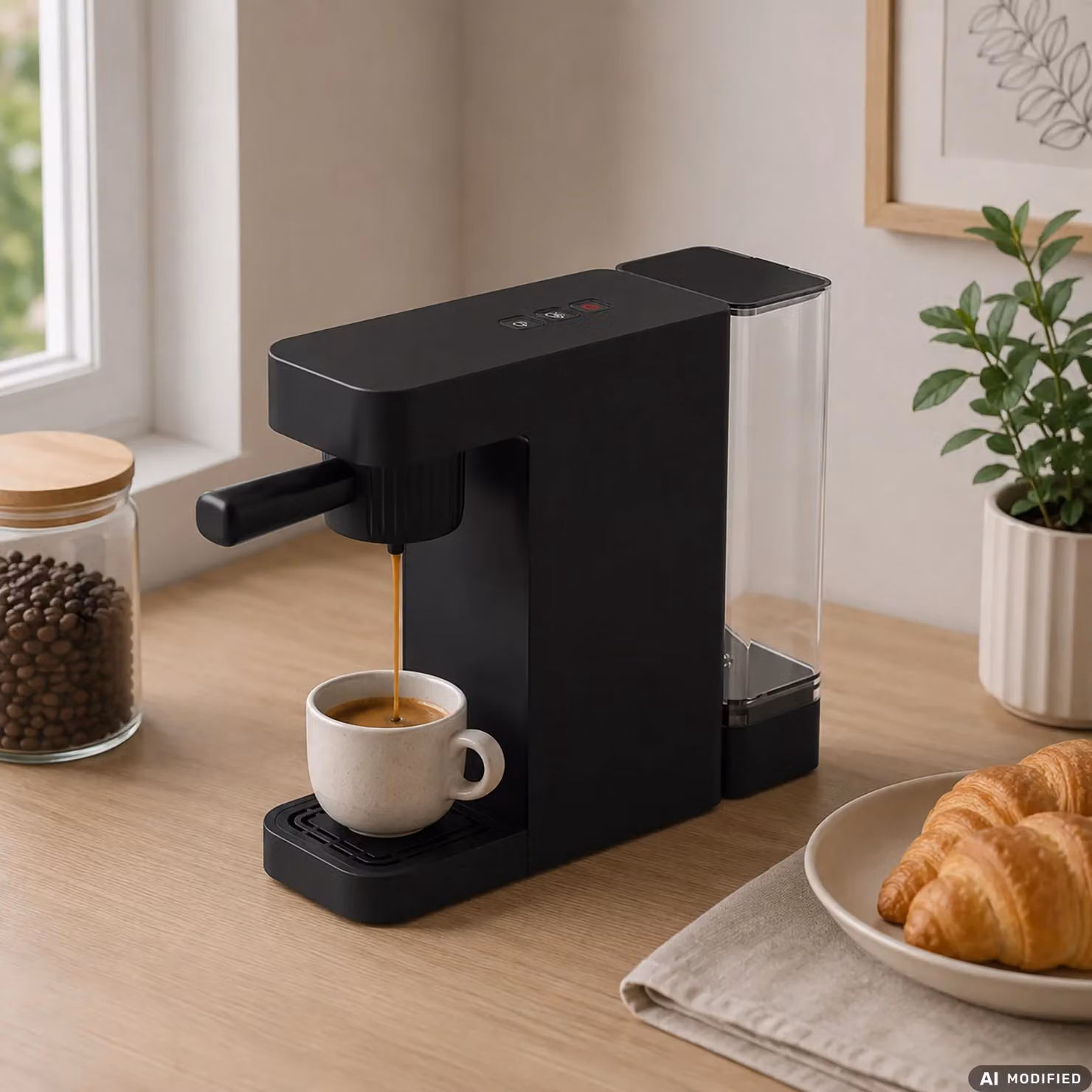 Macchina da Caffè 4 in 1 DICTROLUX Krystin Black 1400 Watt, Compatibile con capsule Nescafé Dolce Gusto, Nespresso, caffè macinato e cialde ESE – 2