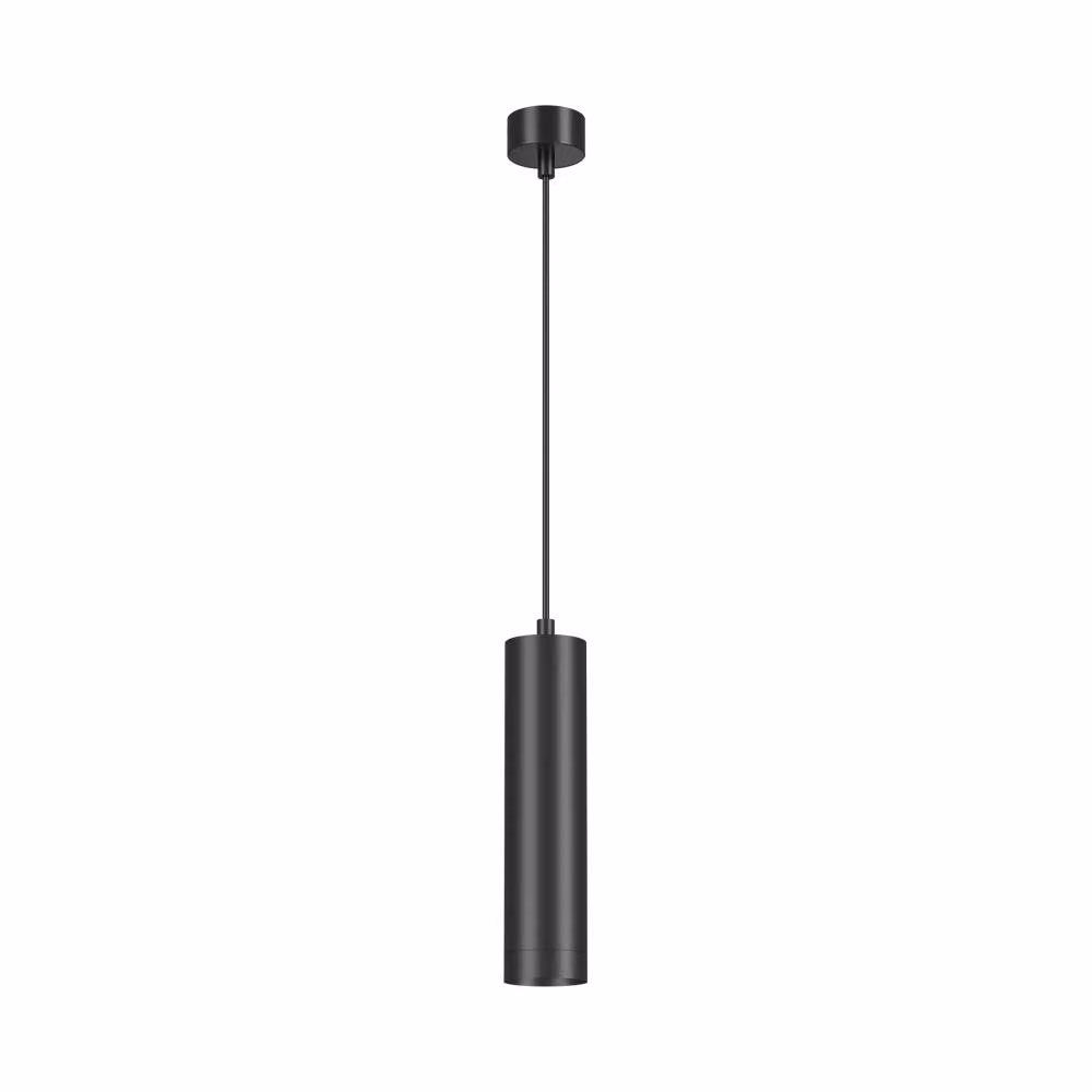 Braytron LED moderna luce a sospensione cilindrica in alluminio GU10 nero lampada a sospensione bancone cucina Ø6X25cm