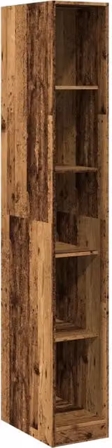 Armadio a muro in legno marrone DESIGN IN con ante a battente e ripiani interni L/P/H: 50 x 30 x 200 cm – 1