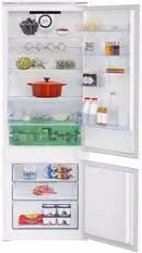Frigorifero combinato da incasso Beko BCSE400E40SN bianco con tecnologia HarvestFresh, capacità 400 L, classe energetica E, H 194 cm, L 75 cm, P 60 cm