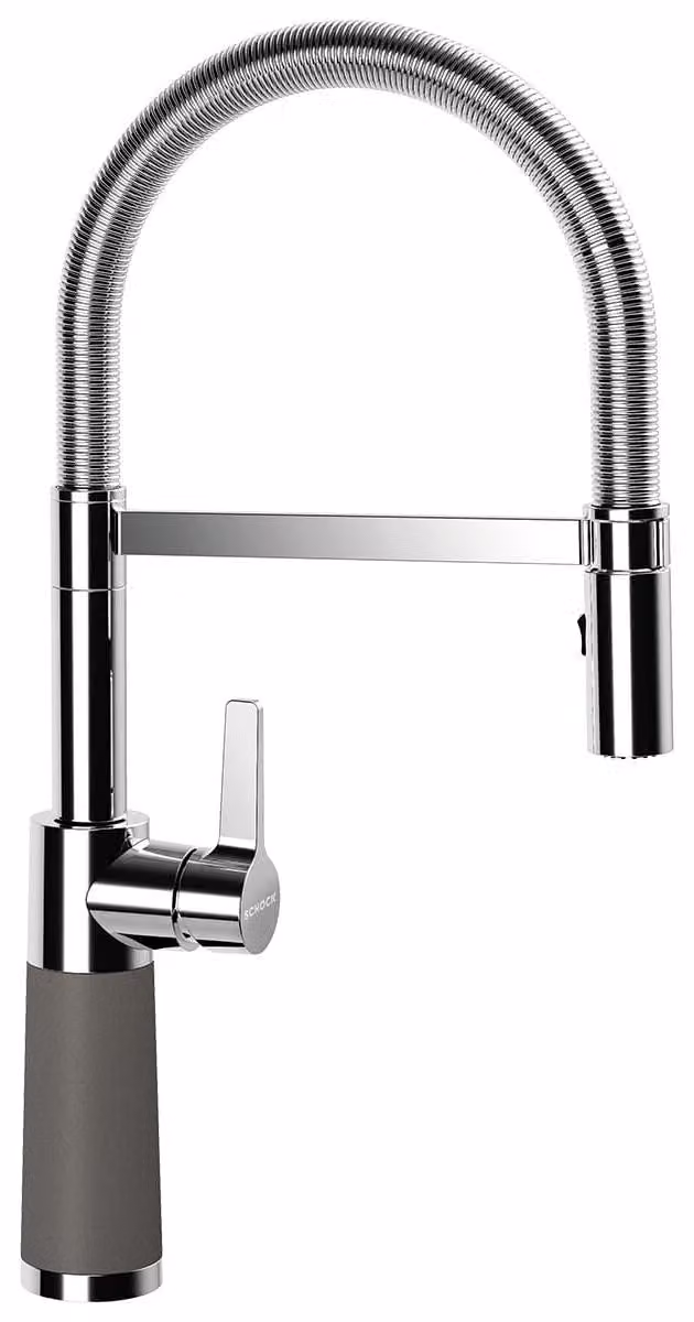 Miscelatore SCHOCK SC-550 in SILVERSTONE con bocca a molla / CRISTADUR®