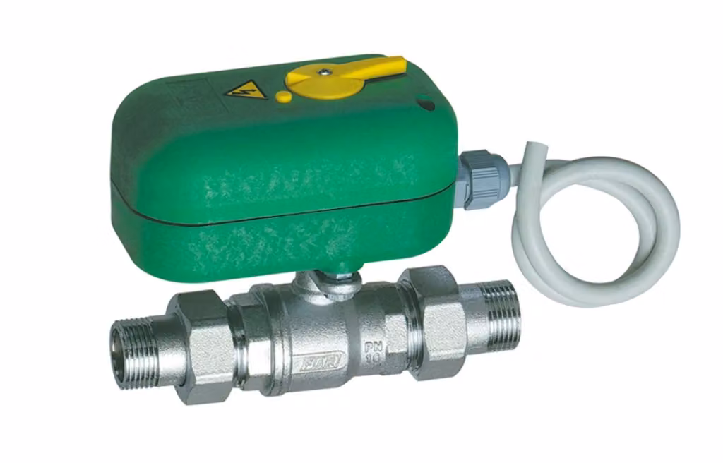 Valvola di Zona Motorizzata a 2 Vie con Bocchettone Far 1 x 40S Argento e Verde – 2