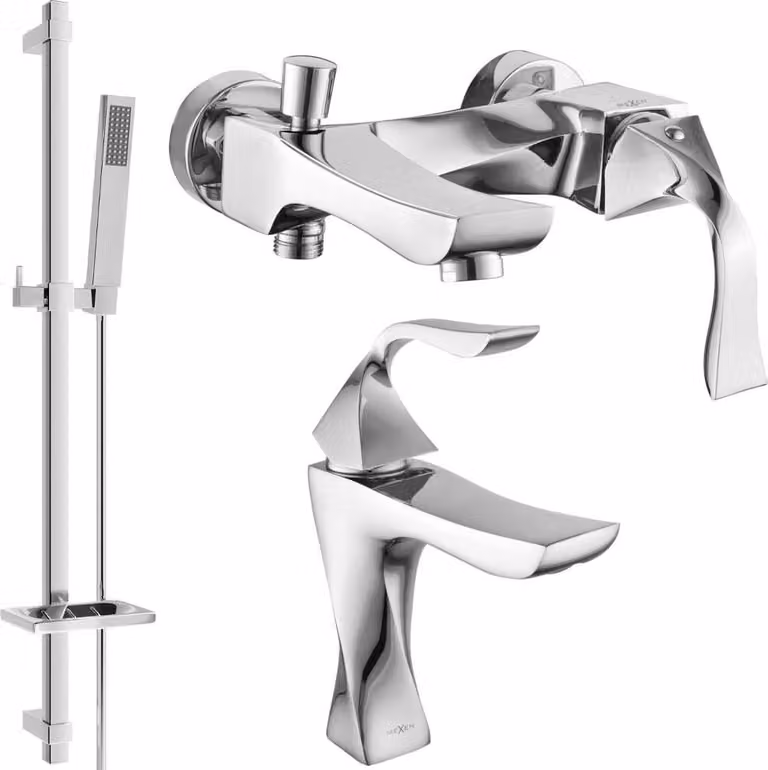 Mexen Estrella DQ02 set da bagno, cromo - 72303DQ02-00