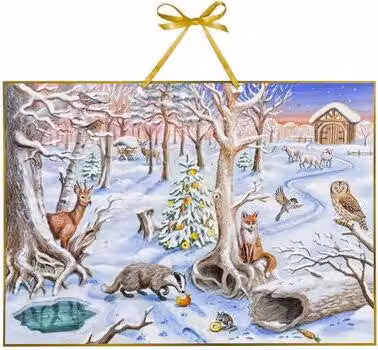 Calendario dell'Avvento «I nostri animali nel bosco invernale»