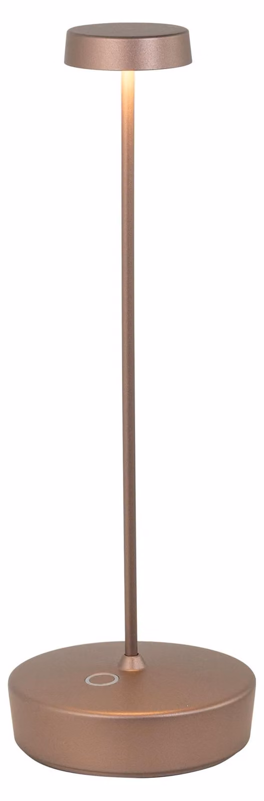 Lampada a led da tavolo Swap bronzo opaco ricaricabile e dimmerabile con batteria fino a 12 ore
