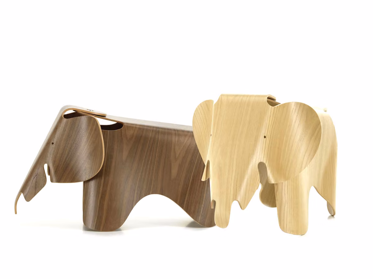 Eames Elephant Sgabello Plywood