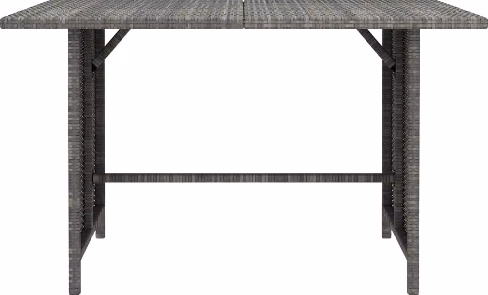 Maison Exclusive - Tavolo da pranzo da giardino grigio 110x70x65 cm in rattan sintetico