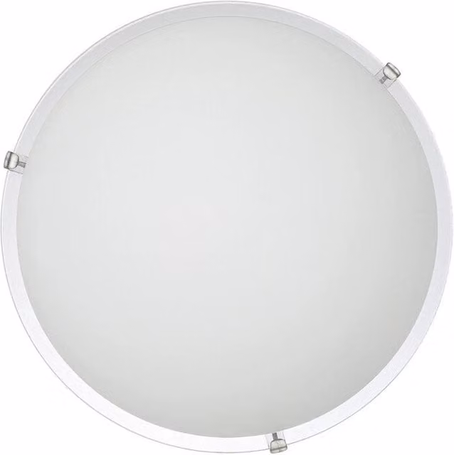 Set di 5 Plafoniere Dylan E-Energy Bianco Lucido e Trasparente con Attacco E27