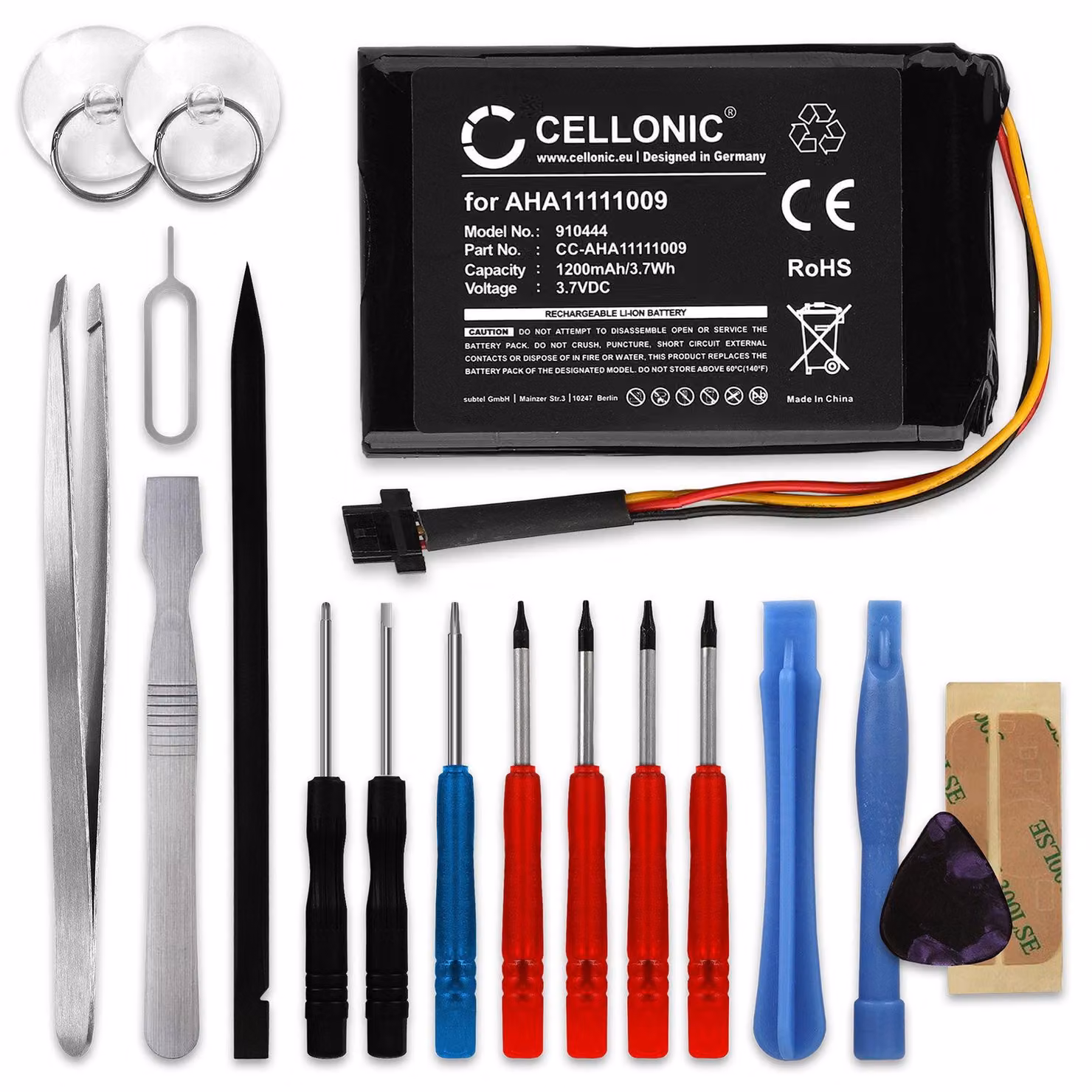 CELLONIC Batteria compatibile con TomTom Start 62, Go 60, 600, AHA11111009
