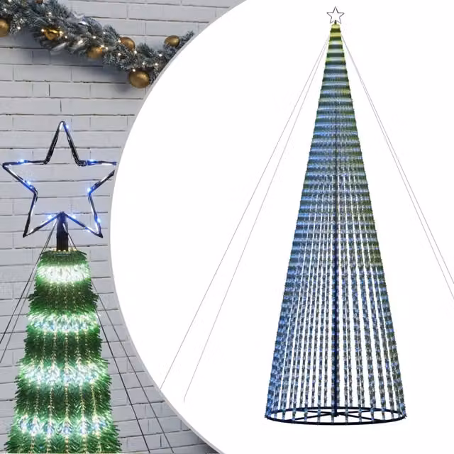 Albero di Natale a LED-Decorazioni natalizie 1544 LED Blu 500 cm