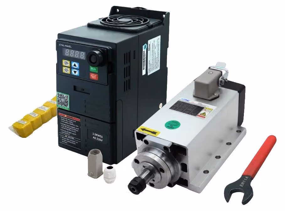 Mandrino, raffreddato ad aria, 24000 giri/min, 220V, kit, 1,5 kW