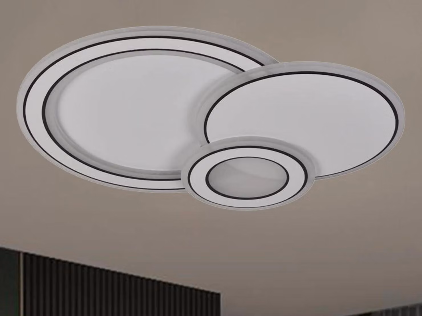 Lampada a soffitto a LED con telecomando, 40W - J1308/W