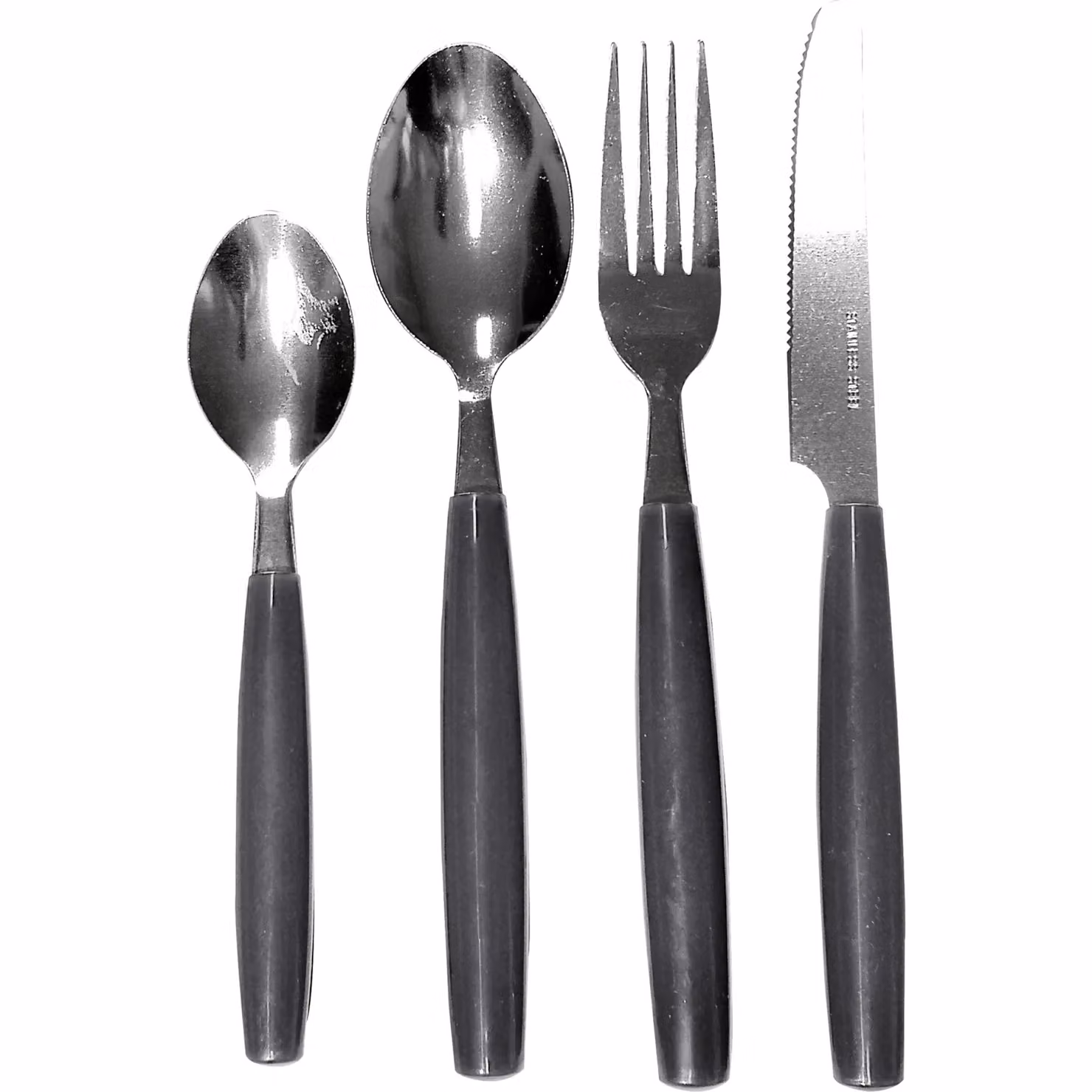 GUSTO CASA Servizio posate Avril in acciaio inox color grigio opaco, 24 pezzi