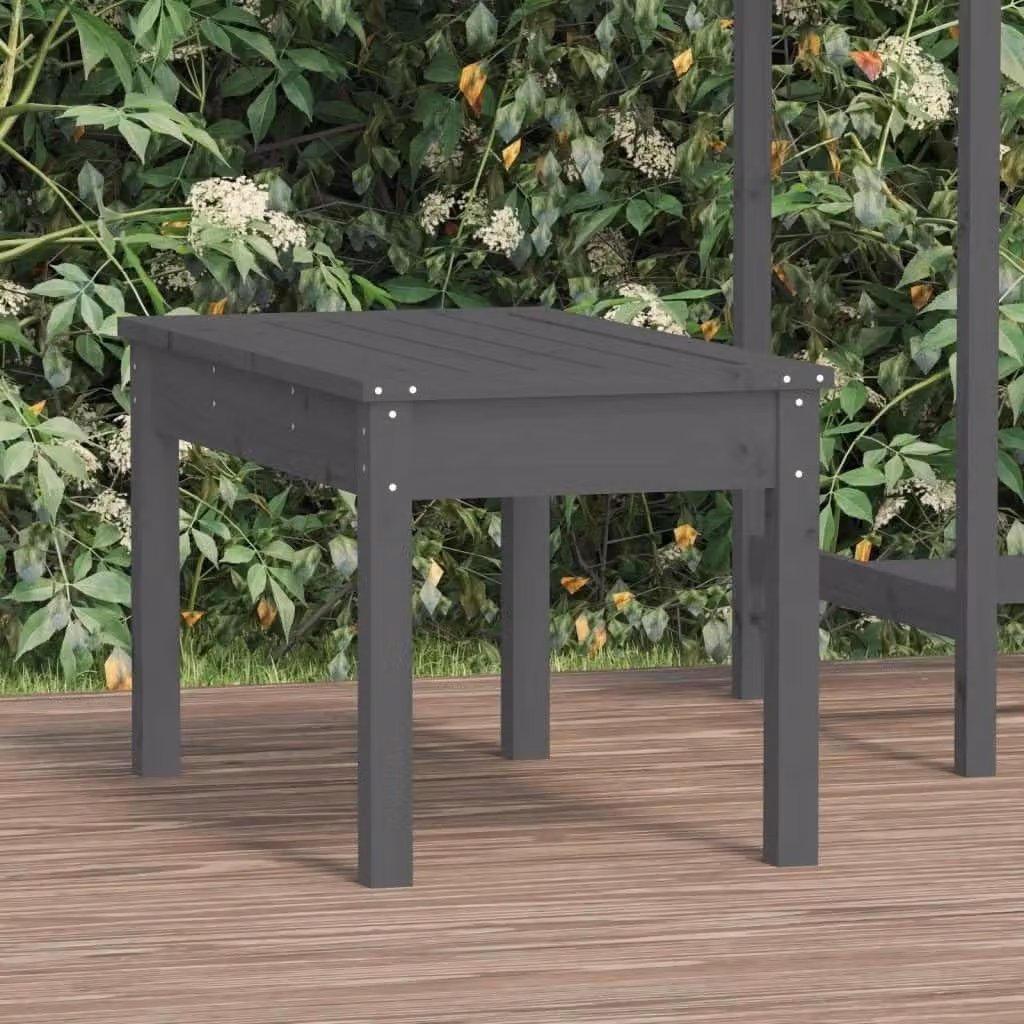 Panca da giardino in legno massello, dimensioni 80 x 44 x 45 cm