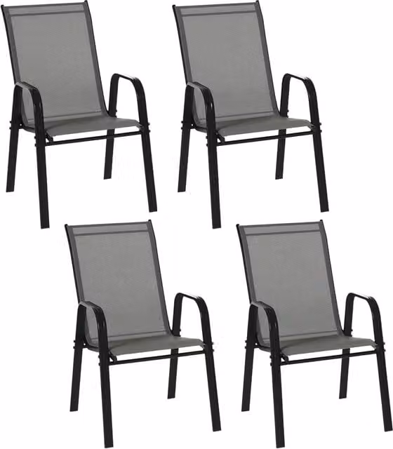 Sedie da Giardino Impilabili ¨C Minimal ¨C Grigio