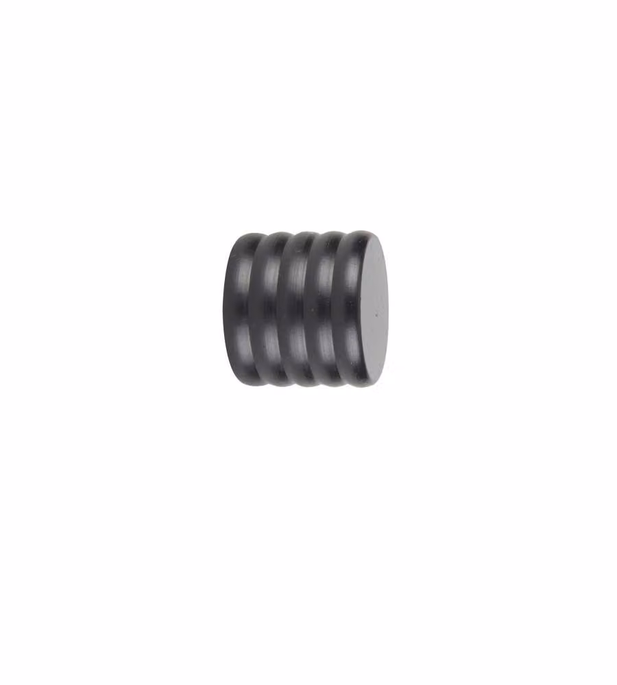 Cintacor Finale per Tende - Nero - 2,8x2,8 cm