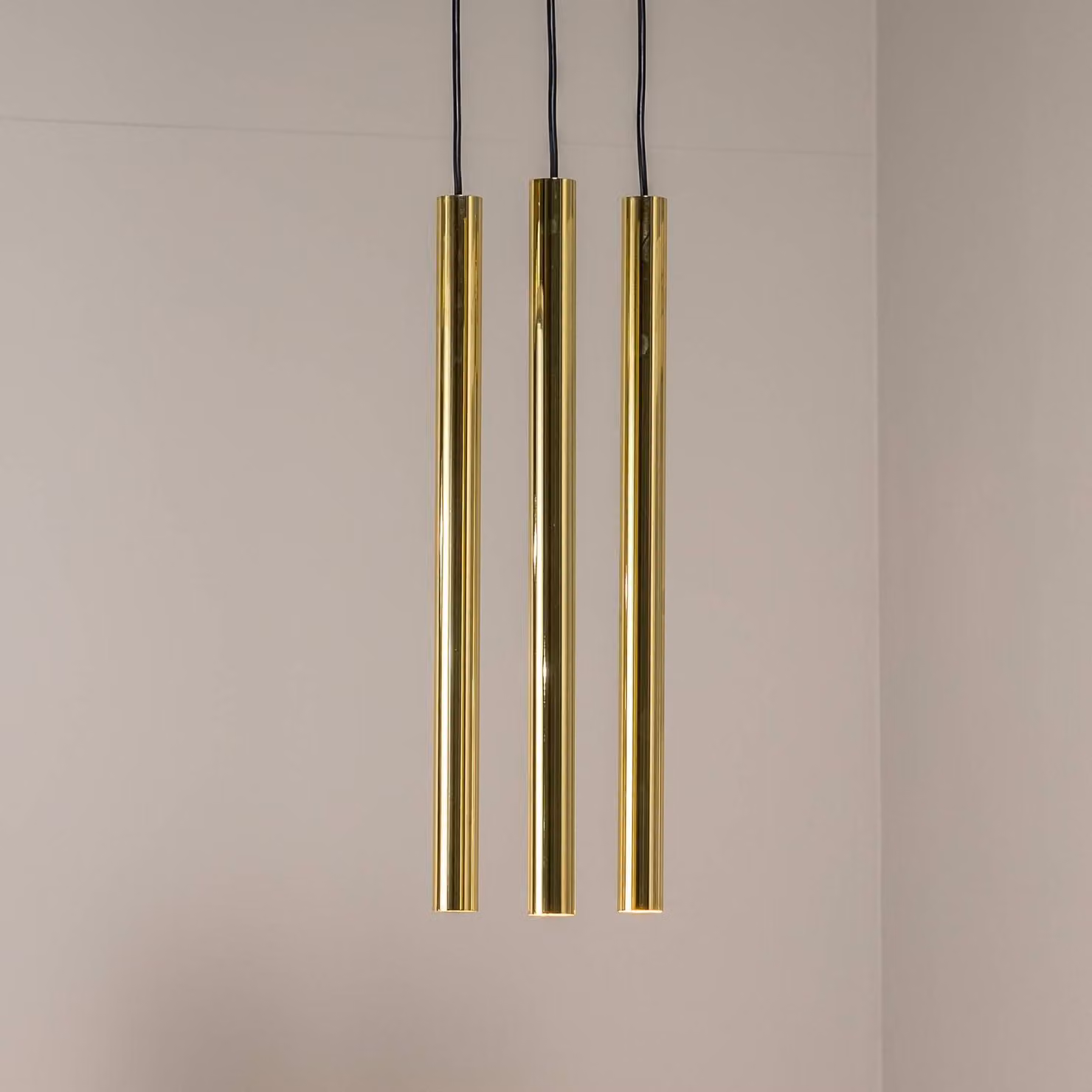 Lampada a sospensione Sone Argon, dimmerabile, Ottone / Oro, Soggiorno / Sala da pranzo, Metallo, Lampada a sospensione