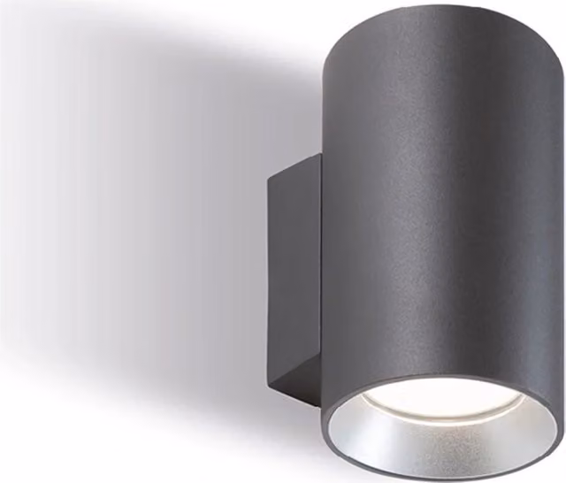 Applique Per Esterno In Alluminio Grigio 2 Luci Led 10+10 W 4000K Show