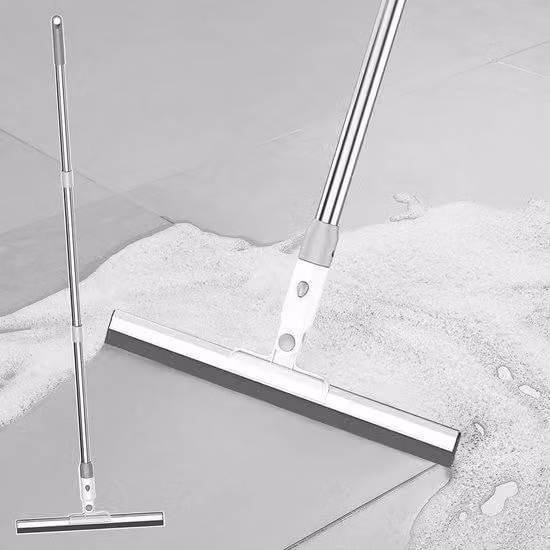 Soffione doccia con tubo in acciaio lungo, soffione con maniglia