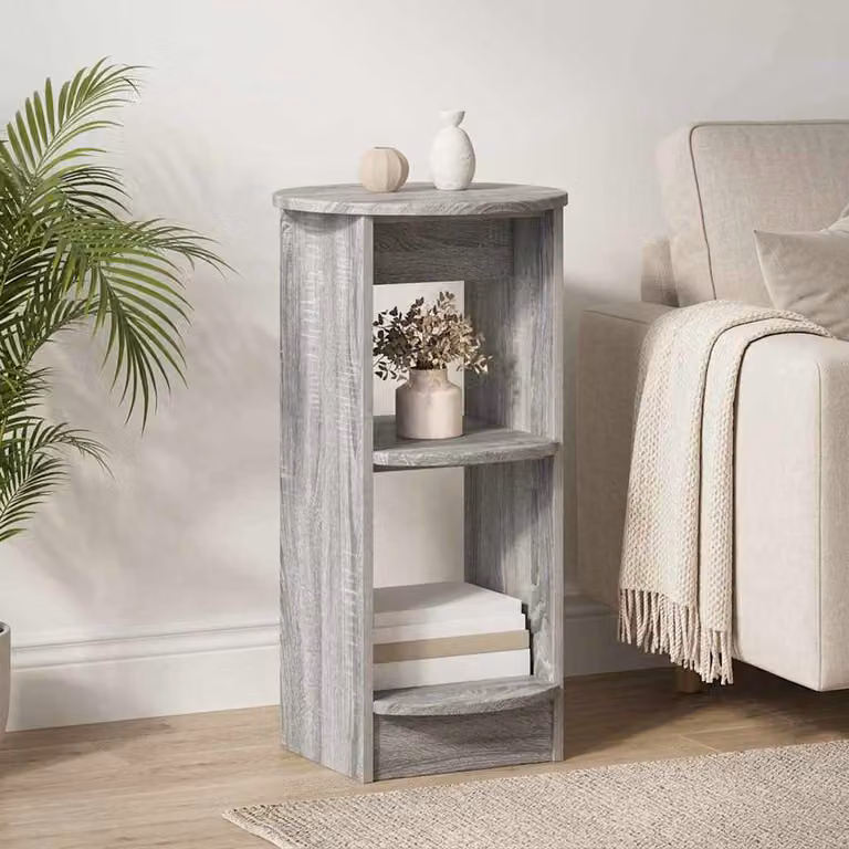 Mobile laterale vidaXL in stile moderno color grigio Sonoma, L/P/H: 40 x 40 x 75 cm