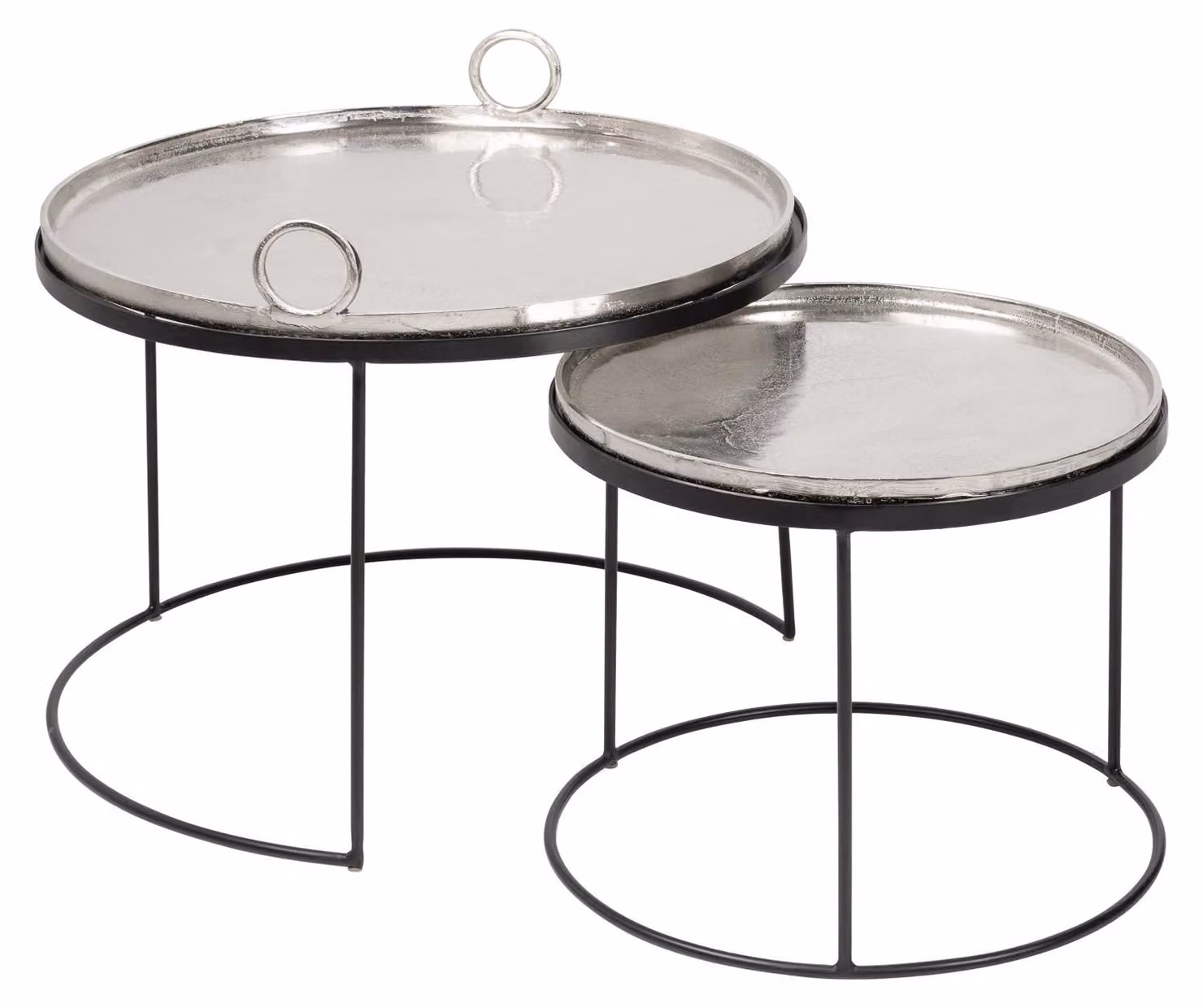 Tavolino laterale, 62 cm, argento, design moderno, ideale per il soggiorno. ACQUISTA ORA