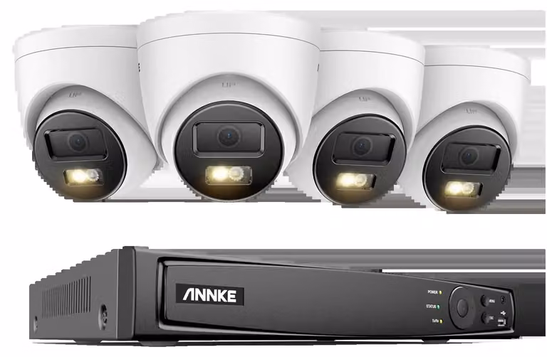 Telecamere di sorveglianza, risoluzione 12 MP, kit NVR a 8 canali, NVR a 8 canali, 4 telecamere, Nessuna