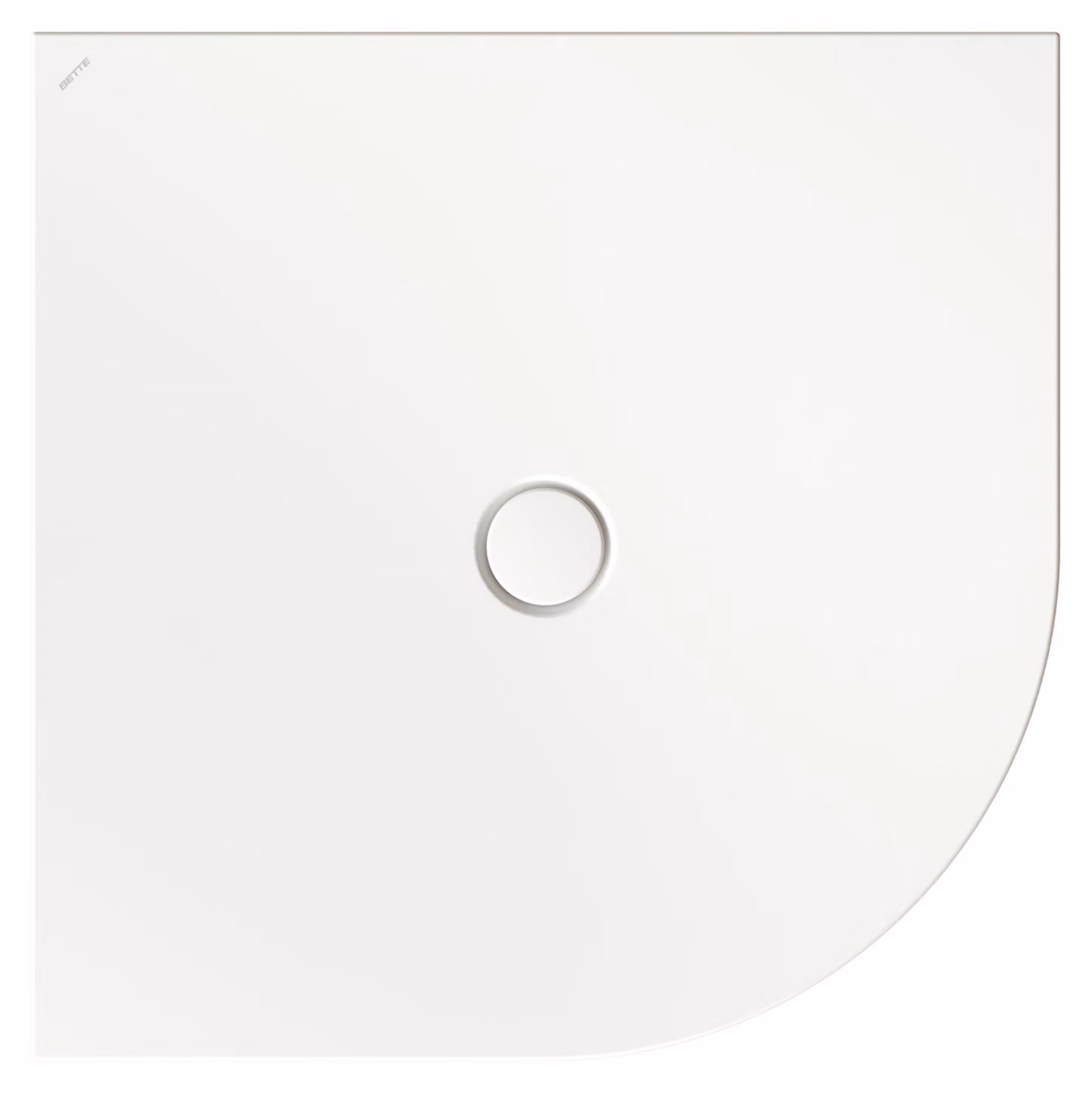 BetteFloor Corner receveurs de douche quart de cercle avec BetteGlasur Plus, 1000x1000mm, 5451-440PLUS, 5451-440PLUS