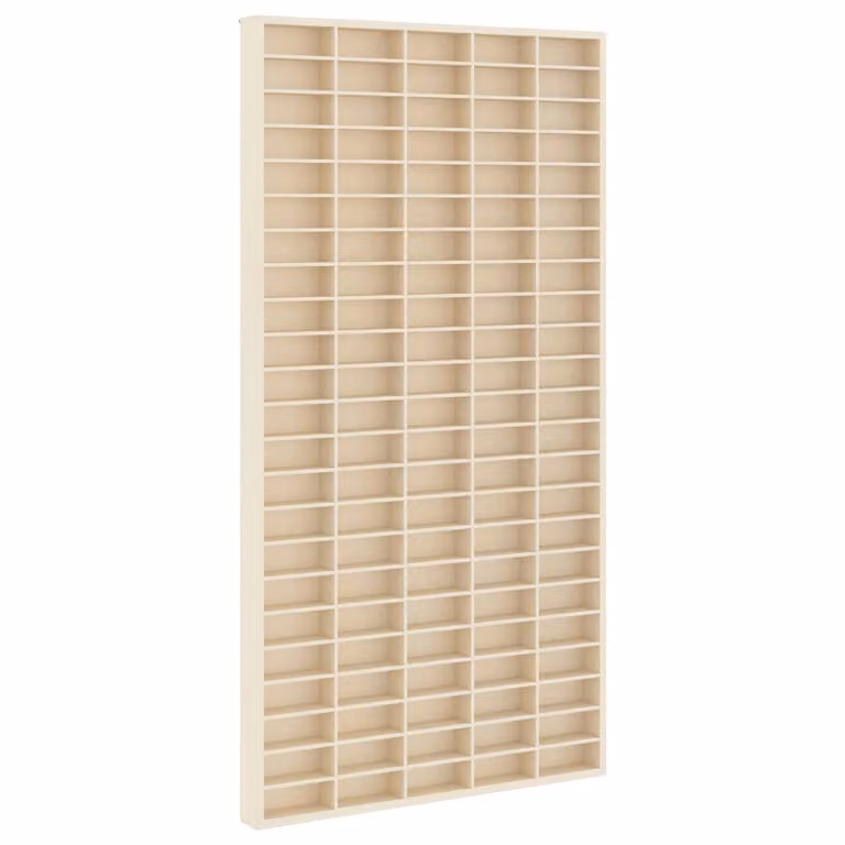 Vetrina da parete moderna vidaXL in MDF beige L 50 cm, P 4,5 cm, H 96 cm
