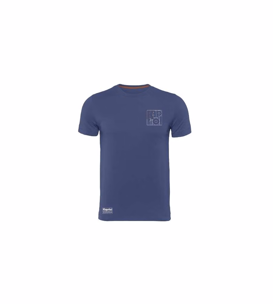 Kapriol T-shirt Enjoy in Cotone Blu Design Urban - TG.XL