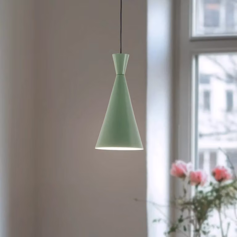 Lampada a sospensione Tom Opviq, dimmerabile, Verde, Soggiorno / Sala da pranzo, Metallo, Giovanile, Lampada a sospensione