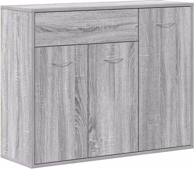 Credenza-Buffet-Armadio da cucina Grigio Sonoma 88x30x70 cm in Legno Ingegnerizzato