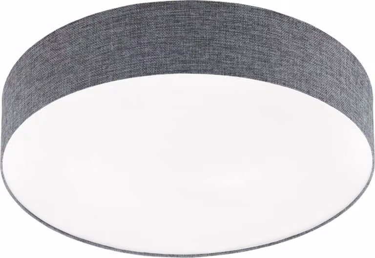Plafoniera LED Romao Ø 57cm tessuto CCT + telecomando bianco, grigio Eglo 97779