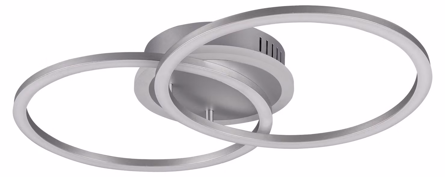 Lampada da soffitto moderna con LED integrato VENIDA argento RL R62783187