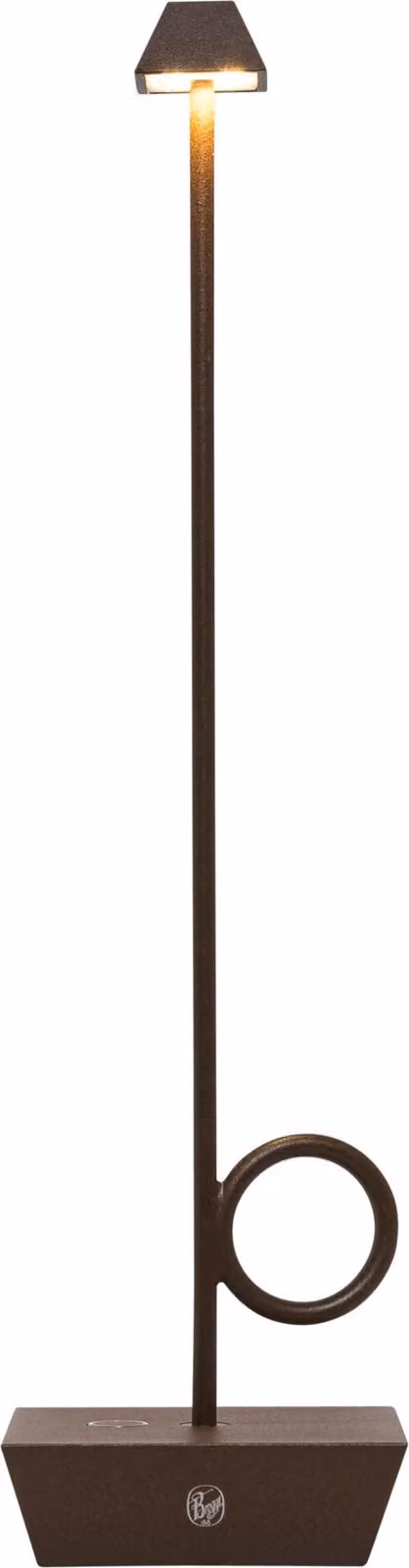 Broggi Lampada Bugia ricaricabile corten