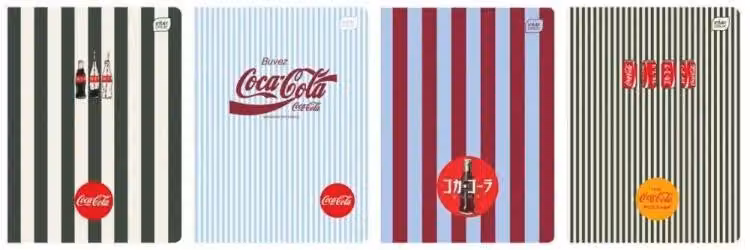 Quaderno A5/80 pagine a quadretti Soft Touch Coca Cola (10 pezzi) - INTERDRUK
