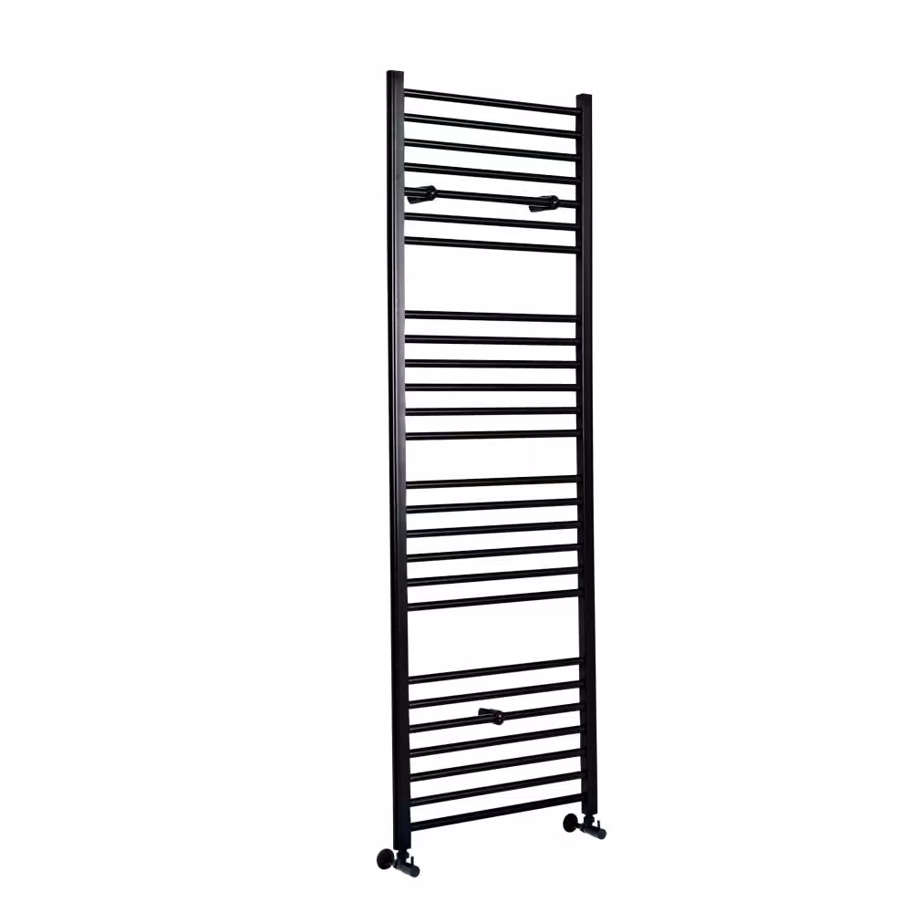 Scaldasalviette di Design Nero - Termoarredo Bagno Piatto - 1800 x 400mm - 610W - Nox