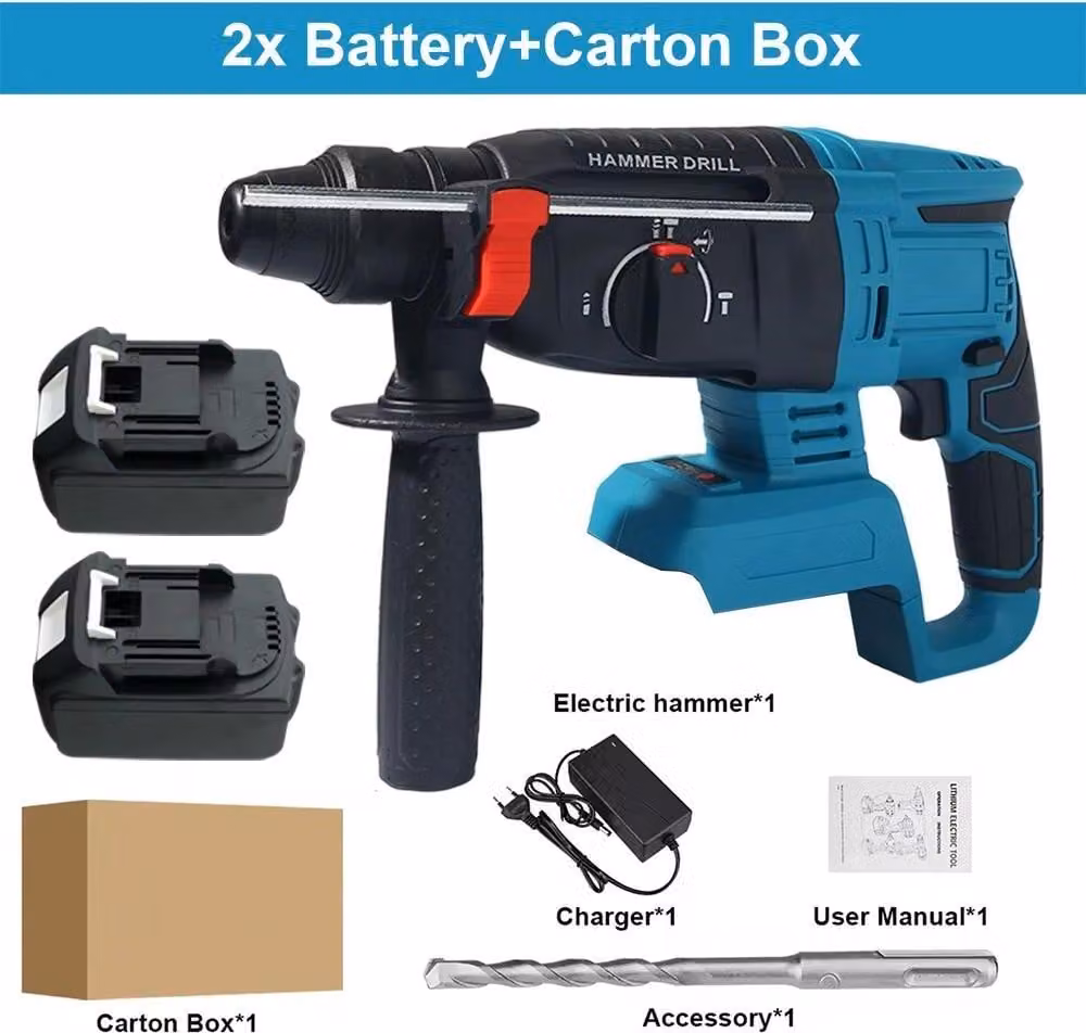 Trapano avvitatore a batteria - Trapano a percussione da 18V - Motore brushless - Diametro massimo di foratura: 26 mm - Senza fili - Ideale per il fai da te