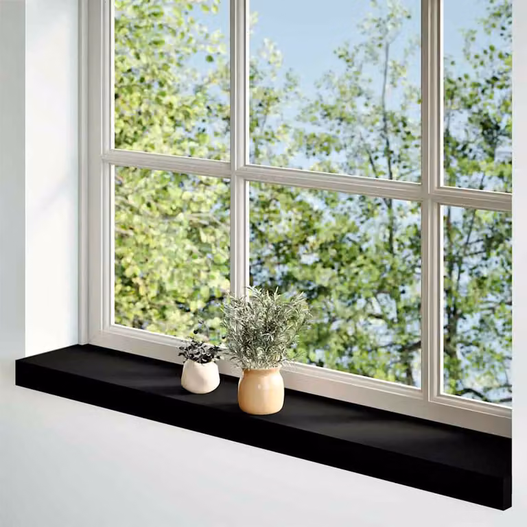 vidaXL Davanzali 2 pz Marrone-nero 70x15x2 cm Legno Massello Rovere