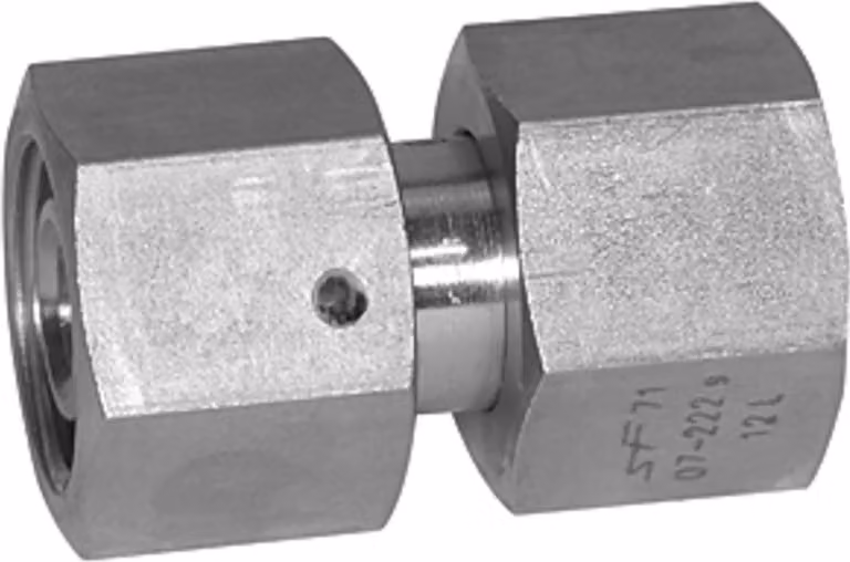 Raccordo a vite diritto regolabile Riegler, cono di tenuta, ES 1.4571 Ã˜ 12 mm