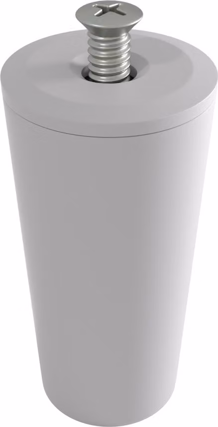 BAUHELD® Fermapertine 40 mm [ Germany] 8 pezzi per telai di tapparelle - Grigio chiaro