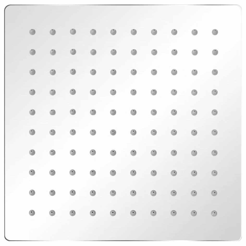 Testa Doccia a Pioggia in Acciaio Inossidabile 20x20cm Quadrata