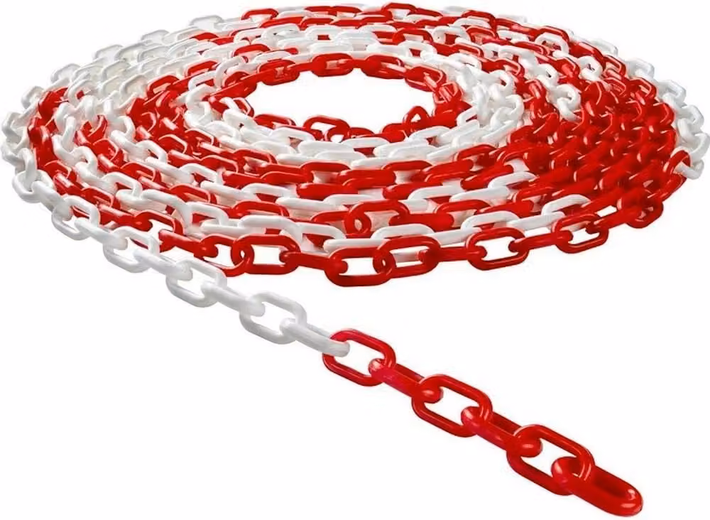Catena Segnaletica Bicolore N° 21 Rigamonti in Acciaio Zincato, Colore Rosso e Bianco, H x L x P: 35 x 10 x 5 mm – 2