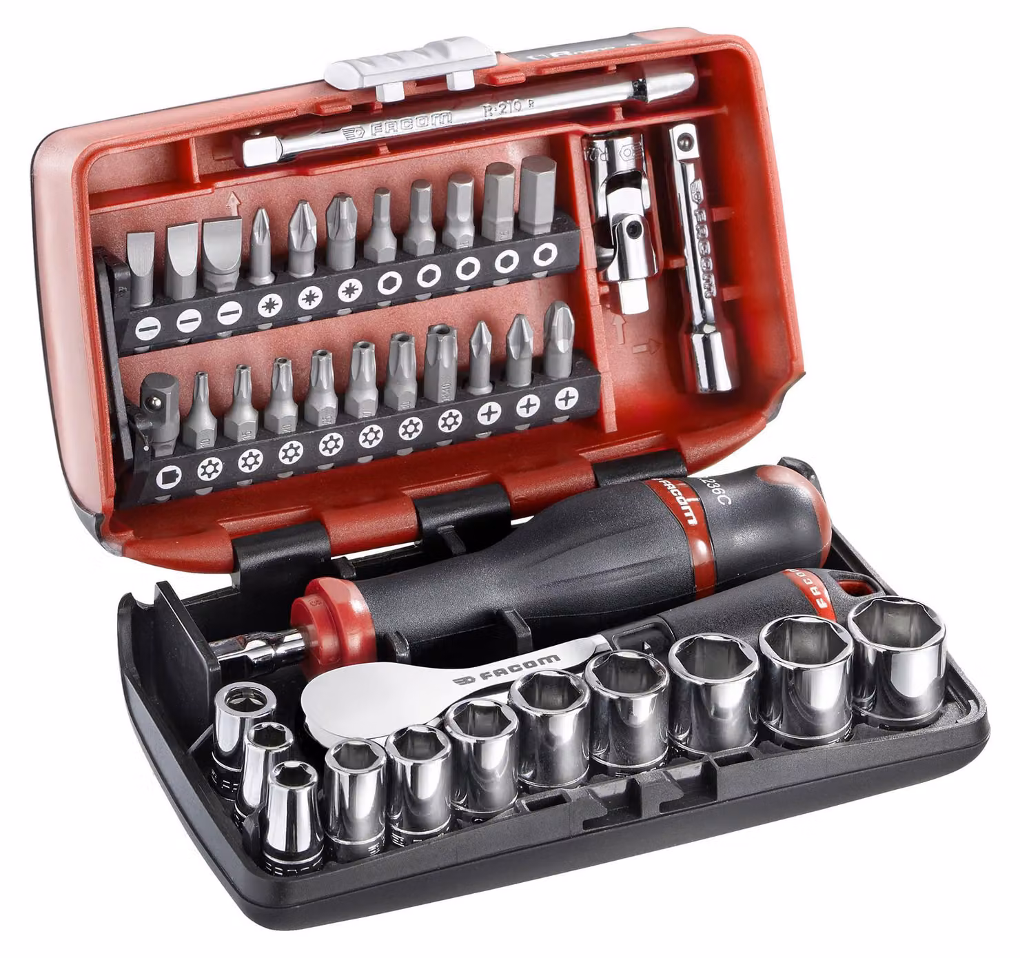 Facom 1/4Z Steckschluesel-Satz, 38tlg