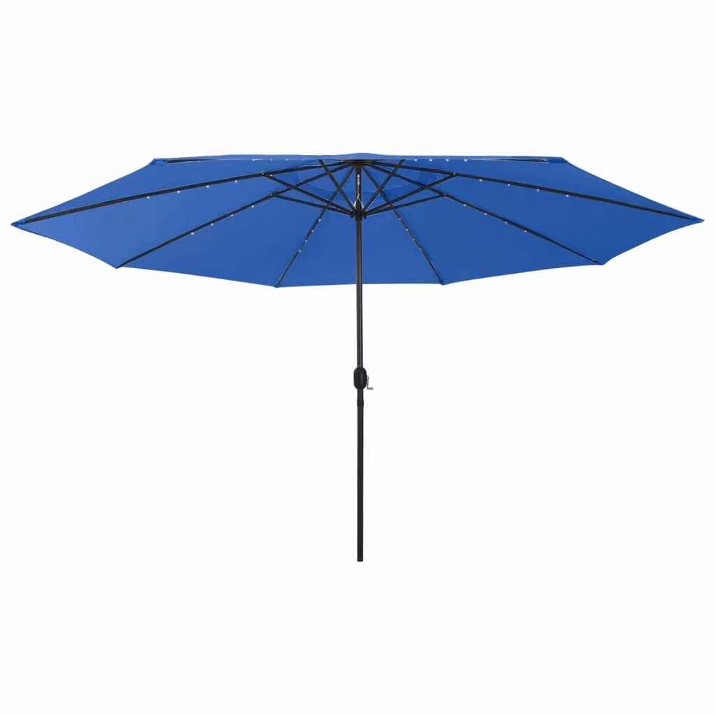 Maison Exclusive - Ombrellone con illuminazione a LED, 400 cm, azzurro