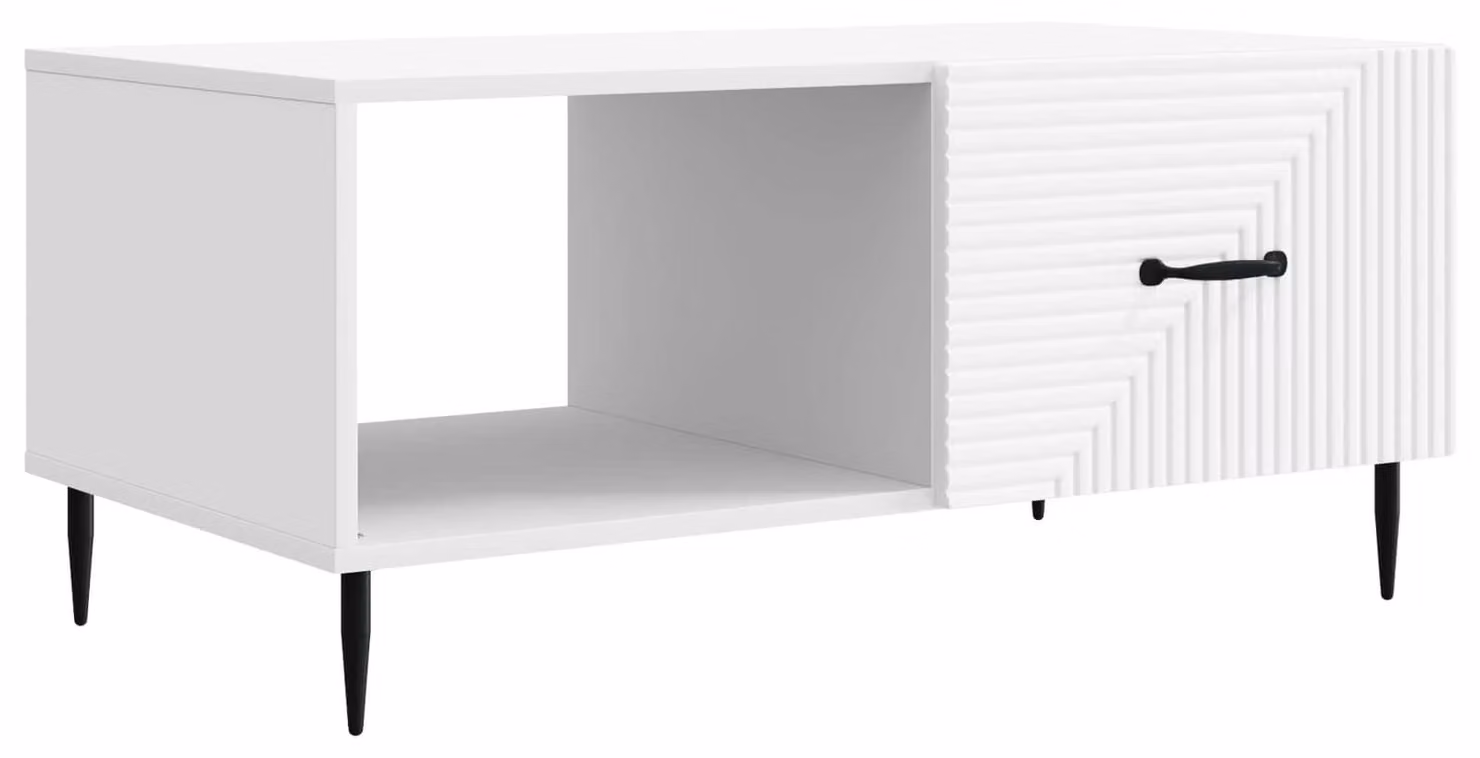 Tavolino da salotto Bianco 90 x 50 x 40 cm Legno ingegnerizzato