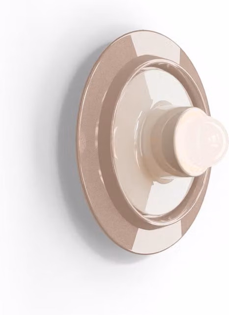 Applique Ferroluce Voilà in ceramica beige e grigio, design moderno con attacco E27